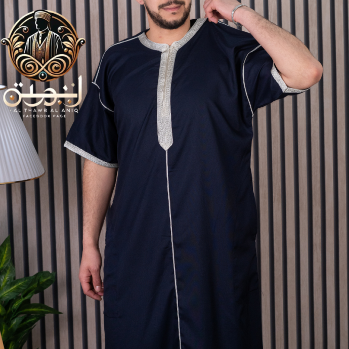 ⁦عباية مغربية بقماش قطني عالي الجودة⁩ - الصورة ⁦4⁩
