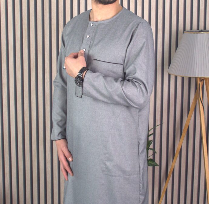 ⁦قميص الانيق بقماش قطني رفيع⁩ - الصورة ⁦8⁩